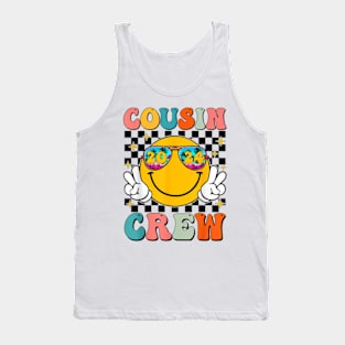 Groovy Cousin Crew 2024 Summer Vacation Beach Family T-Shirt Tank Top